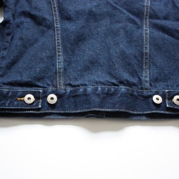 Vintage 90s Express Bleus Jacket Women's Size Small Denim Jean - Picture 3 of 4